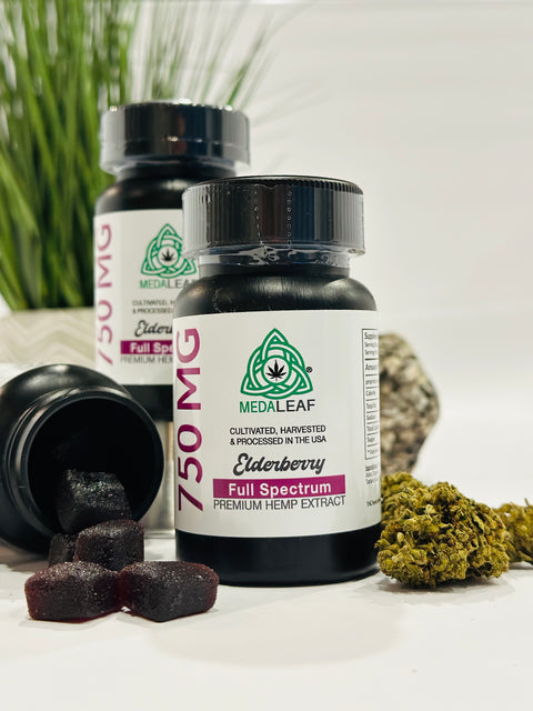 Full Spectrum Elderberry Gummies - 750mg