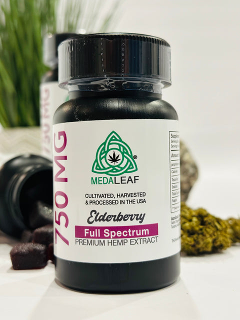 Full Spectrum Elderberry Gummies - 750mg